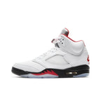 Tênis Air Jordan 5 Fire Red Silver