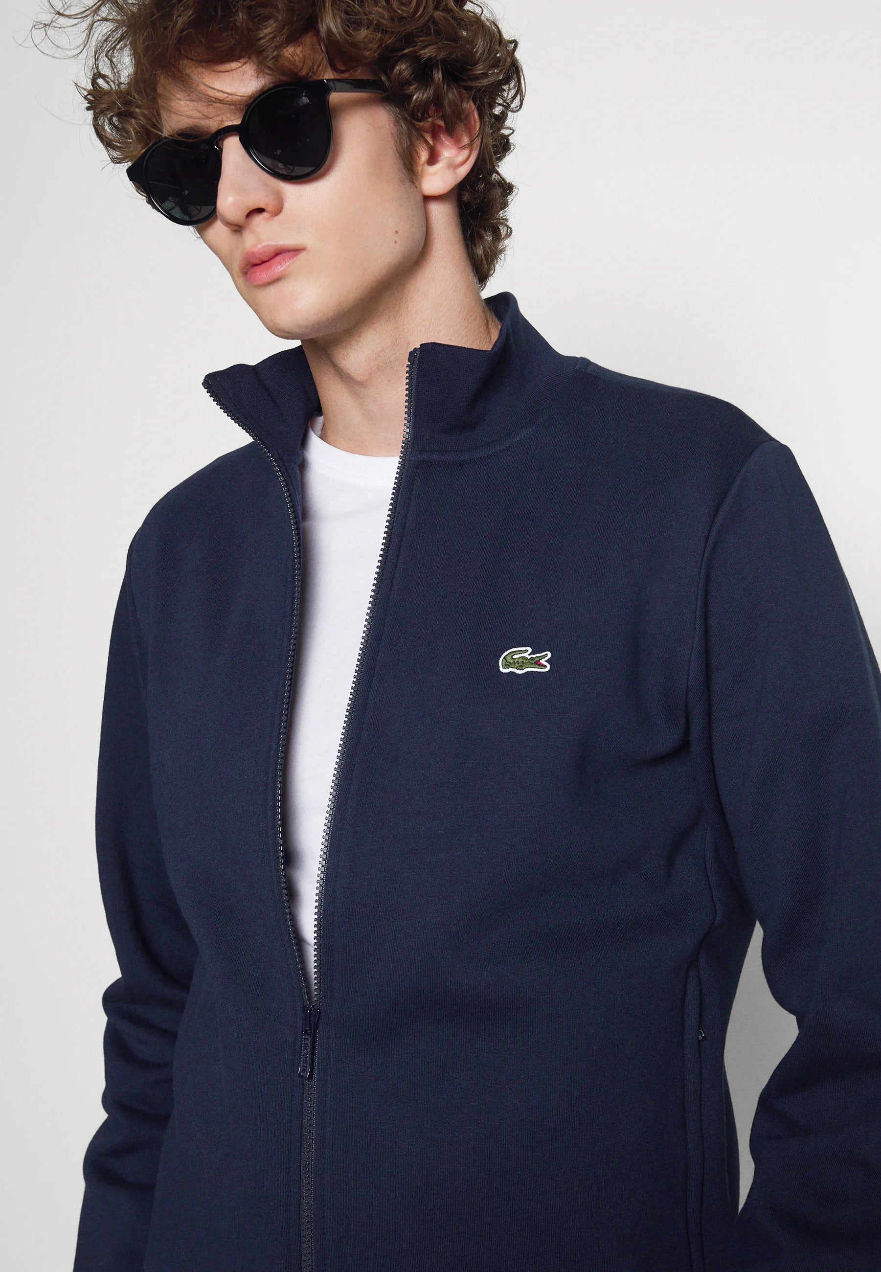 Jaqueta Lacoste Gola Alta - Azul Marinho