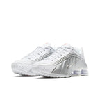 Tênis Nike Shox R4 White Silver