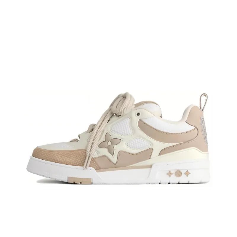 Tênis Lv Skate Beige White