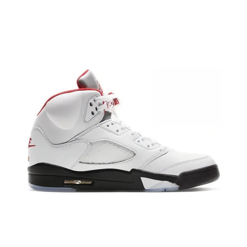 Tênis Air Jordan 5 Fire Red Silver