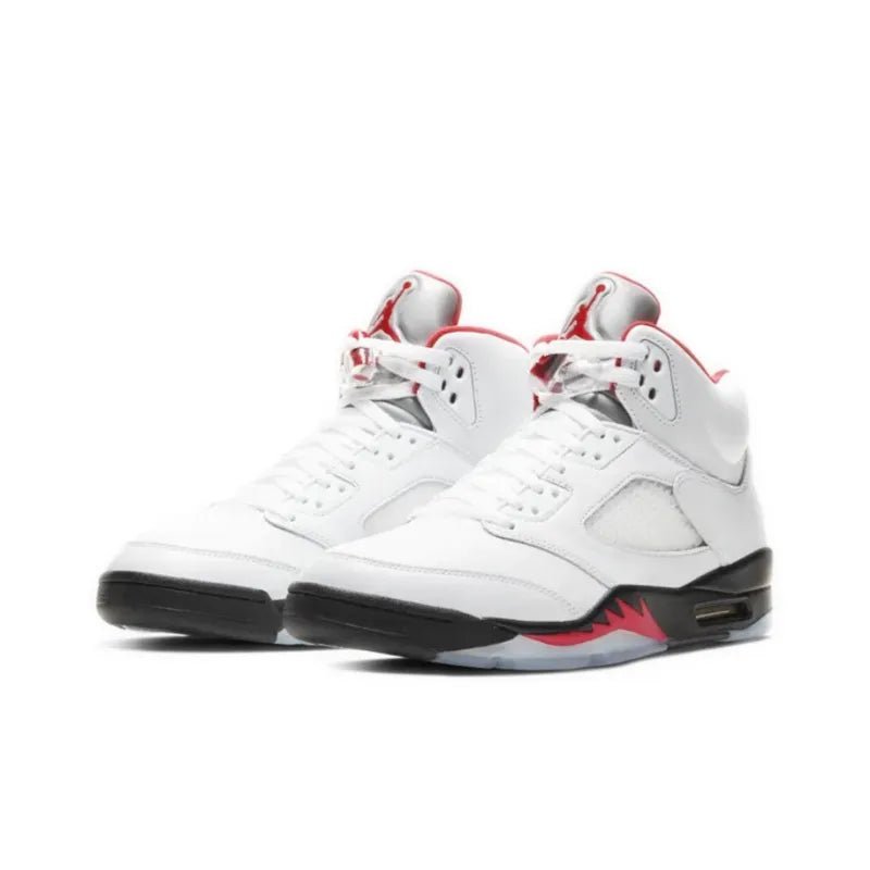 Tênis Air Jordan 5 Fire Red Silver
