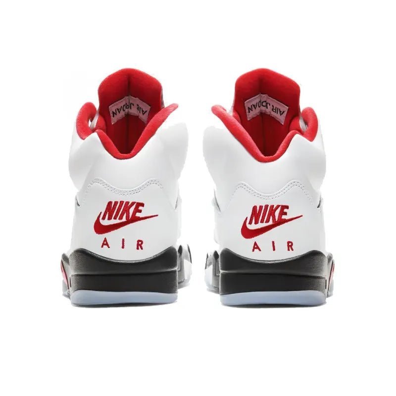 Tênis Air Jordan 5 Fire Red Silver