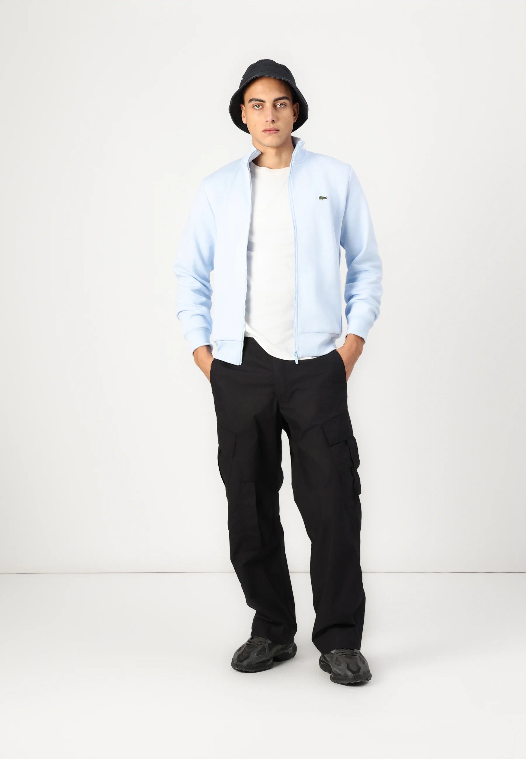 Jaqueta Lacoste Gola Alta - Azul Claro