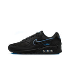 tênis masculino, tênis esportivo, tênis preto, tênis preto com azul, tênis confortável, tênis casual, tênis para caminhada, tênis para corrida, tênis academia, tênis dia a dia