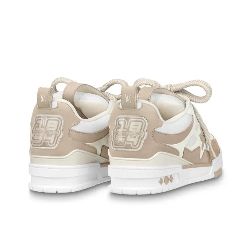 Tênis Lv Skate Beige White