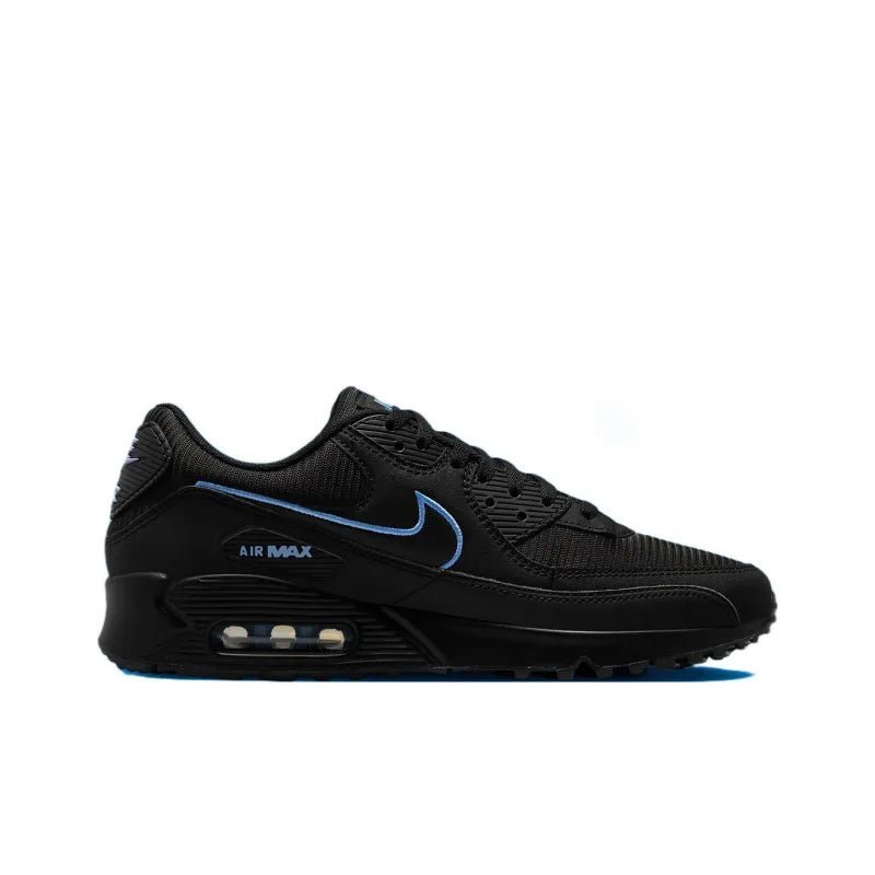 tênis masculino, tênis esportivo, tênis preto, tênis preto com azul, tênis confortável, tênis casual, tênis para caminhada, tênis para corrida, tênis academia, tênis dia a dia