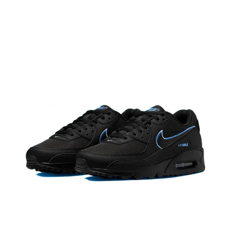 tênis masculino, tênis esportivo, tênis preto, tênis preto com azul, tênis confortável, tênis casual, tênis para caminhada, tênis para corrida, tênis academia, tênis dia a dia