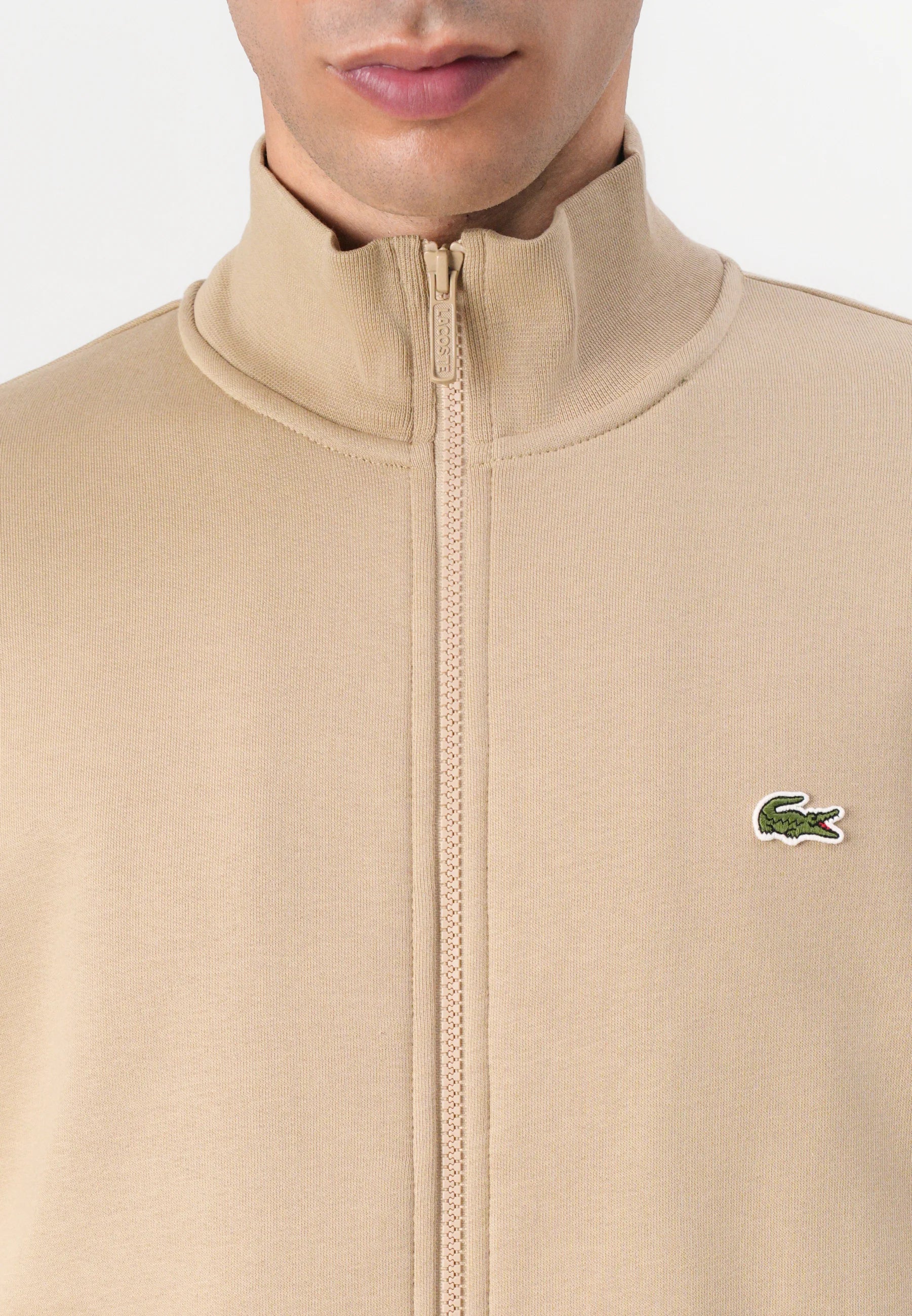 Jaqueta Lacoste Gola Alta - Bege