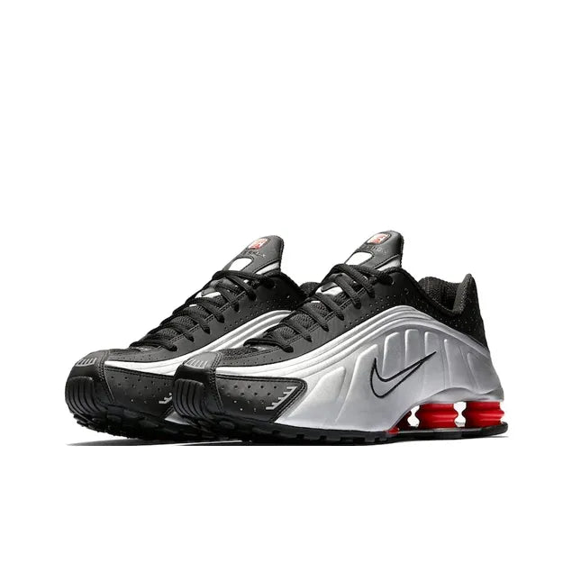 Tênis Nike Shox R4 Black Metallic Silver