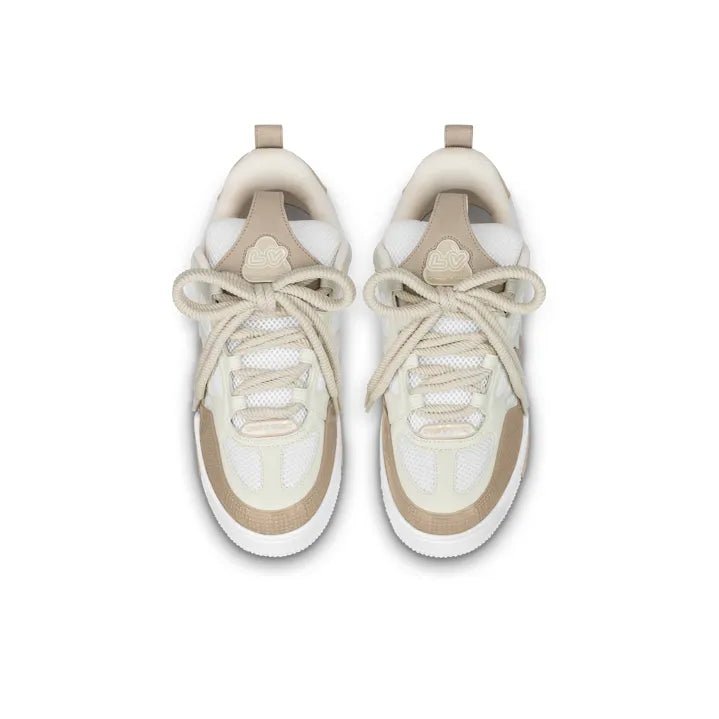 Tênis Lv Skate Beige White