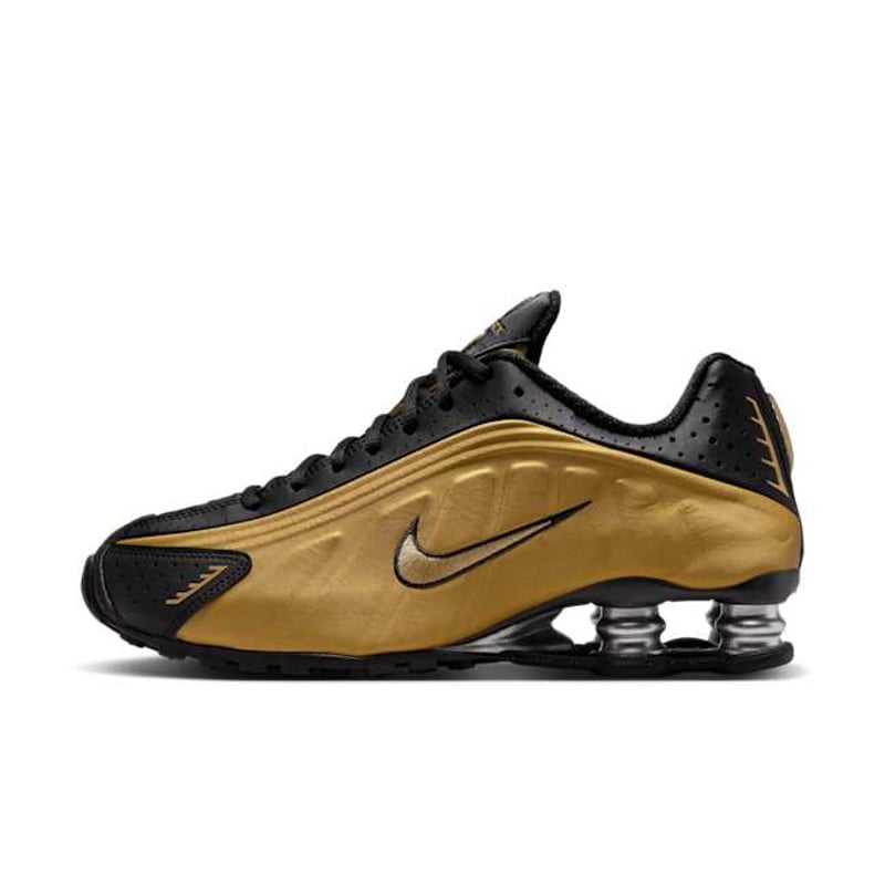 Tênis Nike Shox R4 "Black & Metallic Gold"